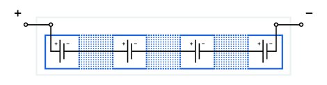 Bipolar batteries electric scheme